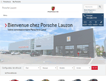 Tablet Screenshot of lauzonporsche.com